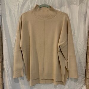 Workshop Republic Clothing Cream Ribbed Sweater